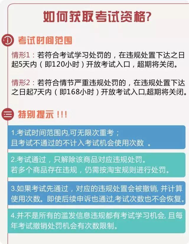 賣家注意！扣分再見，淘寶以考代罰今日上線！